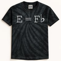 E = F Flat E Is Equal To F Flat Relativity Theory Music Kids Tie-Dye T-Shirt