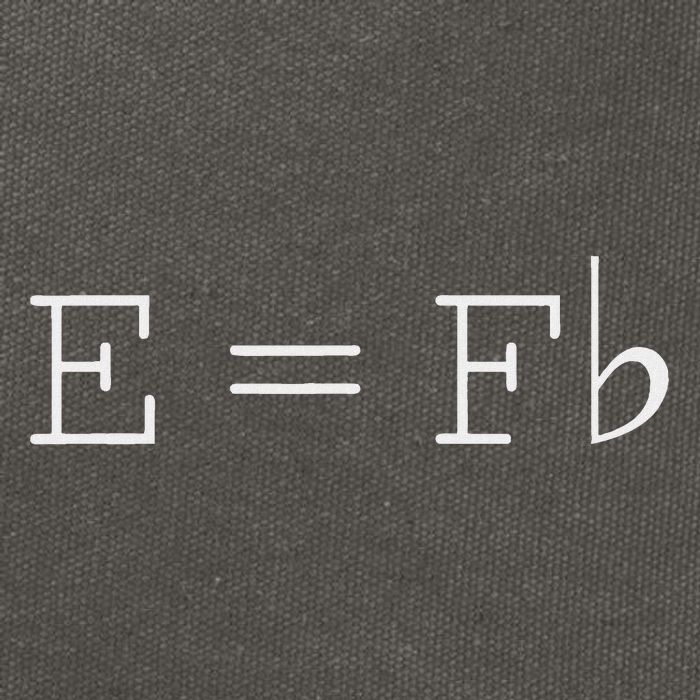 E = F Flat E Is Equal To F Flat Relativity Theory Music Cotton Canvas Backpack