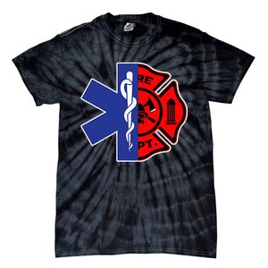 EMT Firefighter Firefighter Two Sided EMS Gift Tie-Dye T-Shirt