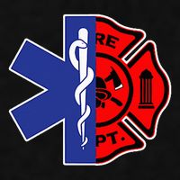 EMT Firefighter Firefighter Two Sided EMS Gift Ladies PosiCharge Tri-Blend Wicking Tank