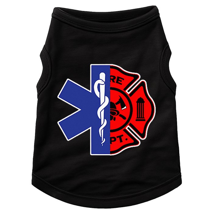 EMT Firefighter Firefighter Two Sided EMS Gift Doggie Tank