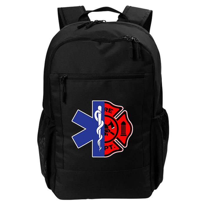 EMT Firefighter Firefighter Two Sided EMS Gift Backpack