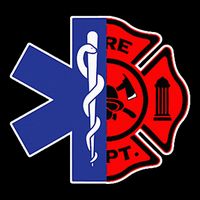 EMT Firefighter Firefighter Two Sided EMS Gift Backpack
