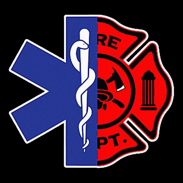 EMT Firefighter Firefighter Two Sided EMS Gift 7-Panel Snapback Hat