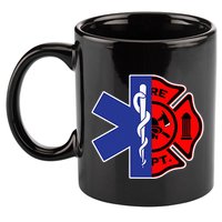 EMT Firefighter Firefighter Two Sided EMS Gift 11oz C Handle Ceramic Mug