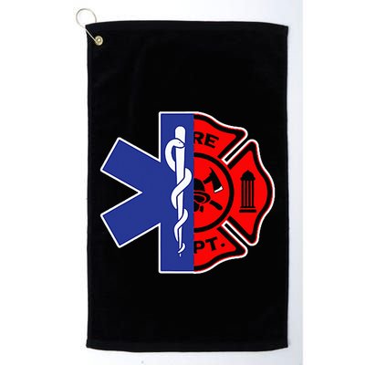 EMT Firefighter Firefighter Two Sided EMS Gift Golf Towel