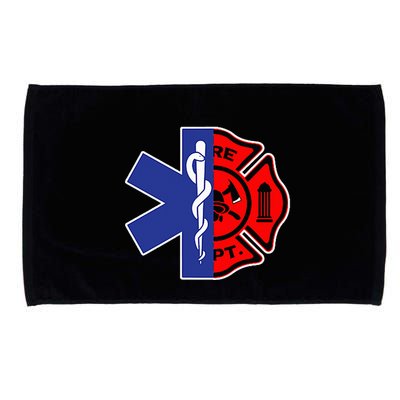 EMT Firefighter Firefighter Two Sided EMS Gift Microfiber Hand Towel