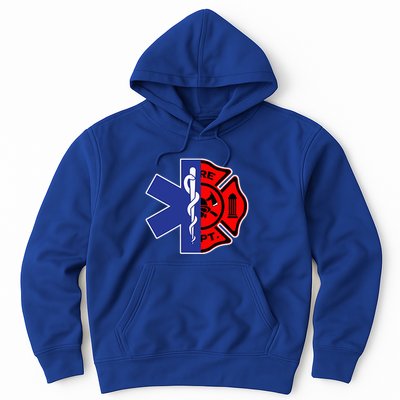 EMT Firefighter Firefighter Two Sided EMS Gift Hoodie