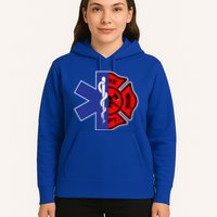 EMT Firefighter Firefighter Two Sided EMS Gift Hoodie