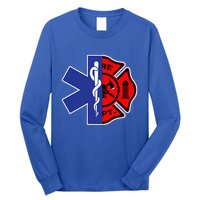 EMT Firefighter Firefighter Two Sided EMS Gift Long Sleeve Shirt