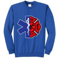 EMT Firefighter Firefighter Two Sided EMS Gift Sweatshirt
