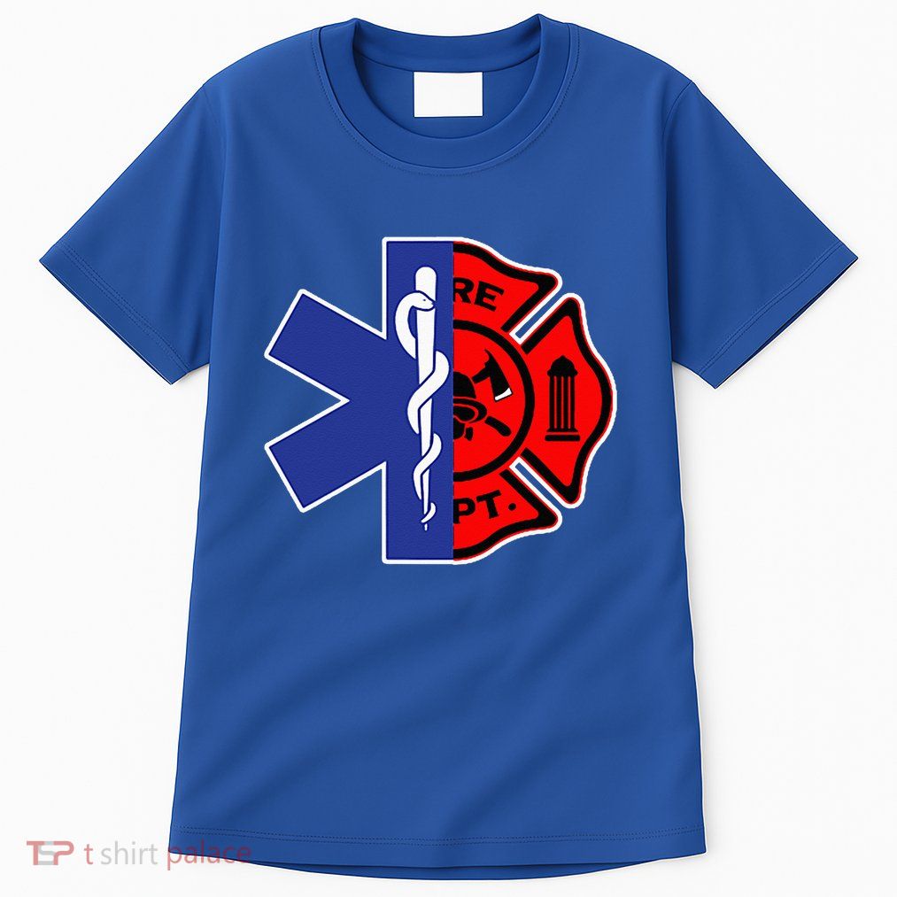 EMT Firefighter Firefighter Two Sided EMS Gift Tall T-Shirt