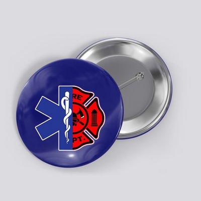 EMT Firefighter Firefighter Two Sided EMS Gift Button