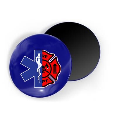 EMT Firefighter Firefighter Two Sided EMS Gift Magnet