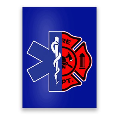 EMT Firefighter Firefighter Two Sided EMS Gift Poster