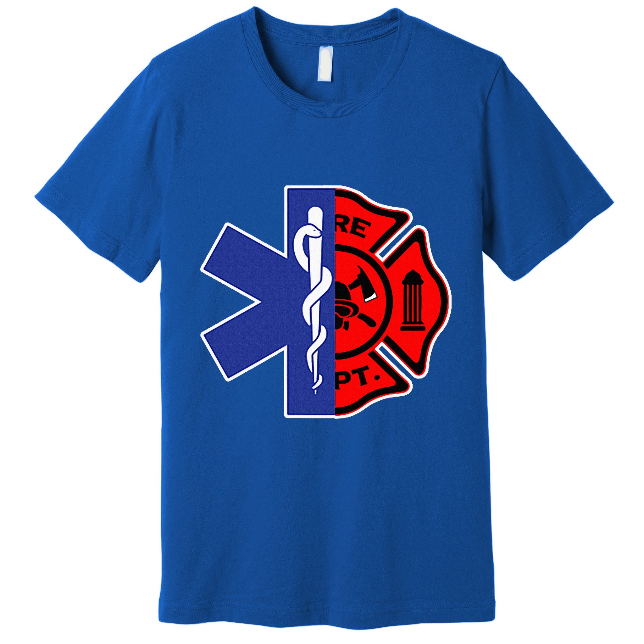 EMT Firefighter Firefighter Two Sided EMS Gift Premium T-Shirt
