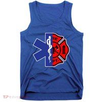 EMT Firefighter Firefighter Two Sided EMS Gift Tank Top