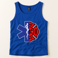 EMT Firefighter Firefighter Two Sided EMS Gift Tank Top