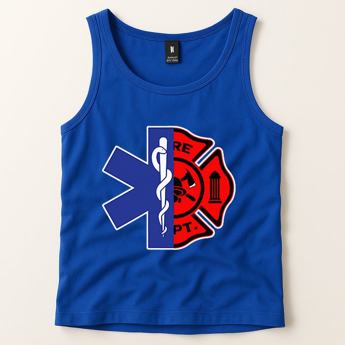 EMT Firefighter Firefighter Two Sided EMS Gift Tank Top