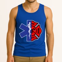 EMT Firefighter Firefighter Two Sided EMS Gift Tank Top