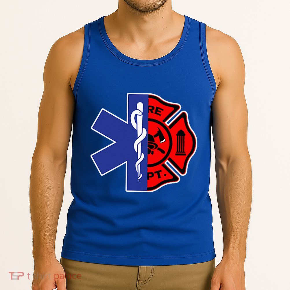 EMT Firefighter Firefighter Two Sided EMS Gift Tank Top
