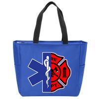 EMT Firefighter Firefighter Two Sided EMS Gift Zip Tote Bag
