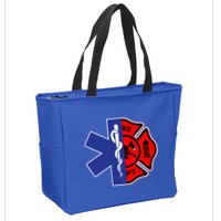EMT Firefighter Firefighter Two Sided EMS Gift Zip Tote Bag