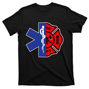 EMT Firefighter Firefighter Two Sided EMS Gift T-Shirt