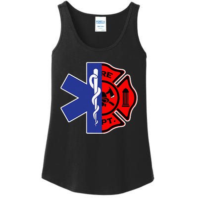 EMT Firefighter Firefighter Two Sided EMS Gift Ladies Essential Tank