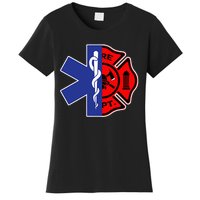 EMT Firefighter Firefighter Two Sided EMS Gift Women's T-Shirt