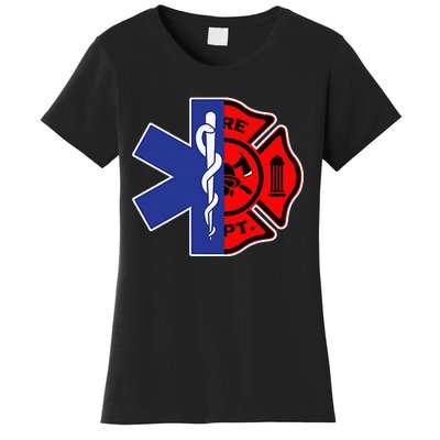 EMT Firefighter Firefighter Two Sided EMS Gift Women's T-Shirt