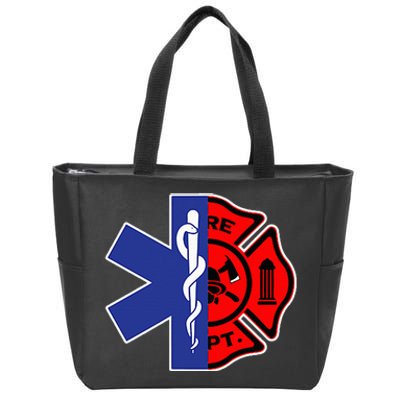 EMT Firefighter Firefighter Two Sided EMS Gift Zip Tote Bag