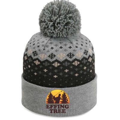 Effing Tree Funny Vintage Golfing The Baniff Cuffed Pom Beanie