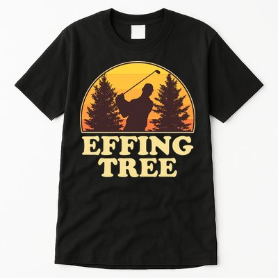 Effing Tree Funny Vintage Golfing Tall T-Shirt