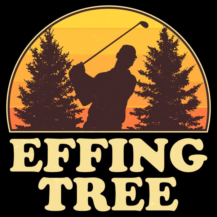 Effing Tree Funny Vintage Golfing Backpack