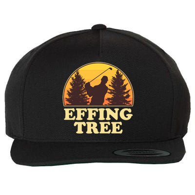 Effing Tree Funny Vintage Golfing Wool Snapback Cap