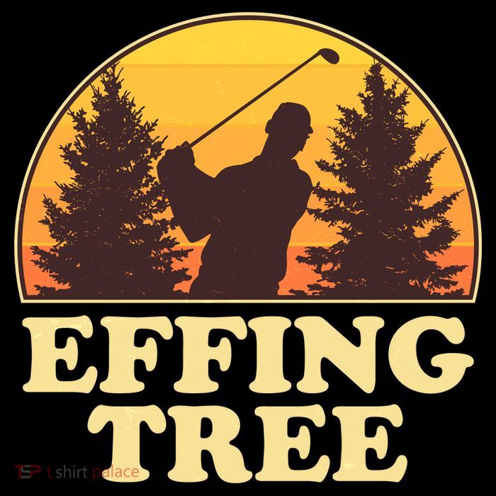 Effing Tree Funny Vintage Golfing Kids T-Shirt