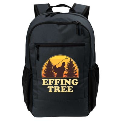 Effing Tree Funny Vintage Golfing Daily Commute Backpack