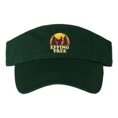 Effing Tree Funny Vintage Golfing Valucap Bio-Washed Visor