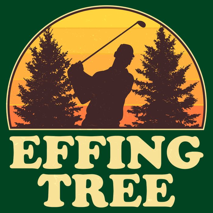Effing Tree Funny Vintage Golfing Visor