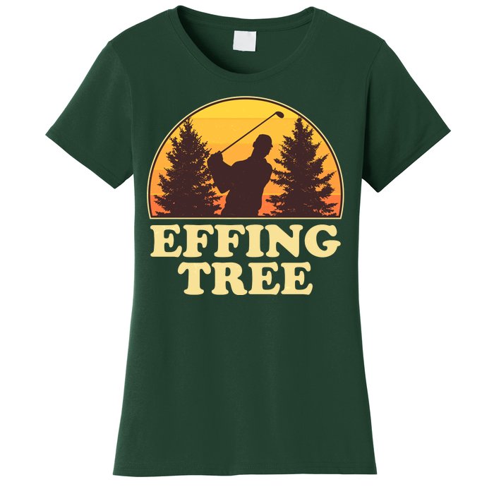 Effing Tree Funny Vintage Golfing Women's T-Shirt