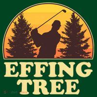 Effing Tree Funny Vintage Golfing Womens T-Shirt