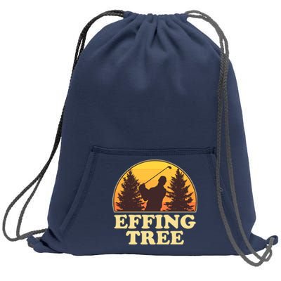 Effing Tree Funny Vintage Golfing Sweatshirt Cinch Pack Bag