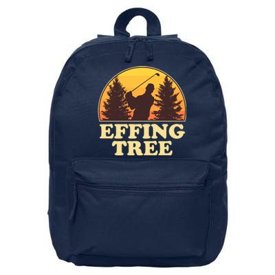 Effing Tree Funny Vintage Golfing 16 in Basic Backpack