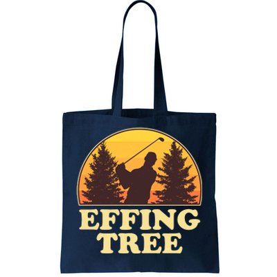 Effing Tree Funny Vintage Golfing Tote Bag