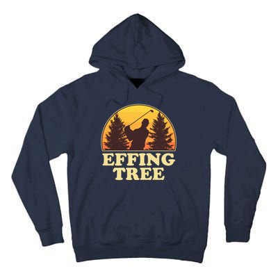 Effing Tree Funny Vintage Golfing Tall Hoodie