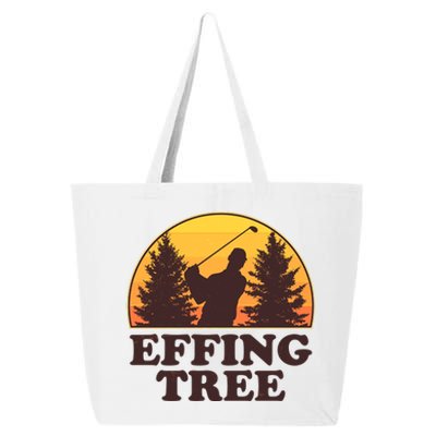 Effing Tree Funny Vintage Golfing 25L Jumbo Tote