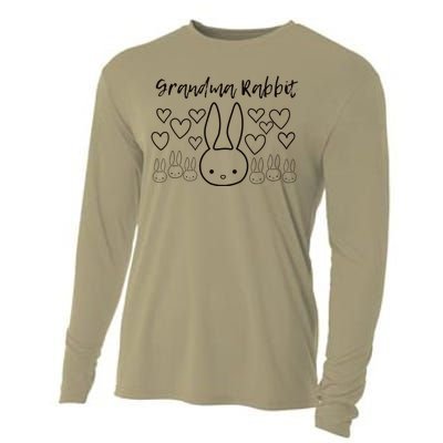 Easter For Grandma Who Loves Rabbits And Bunnies Cooling Performance Long Sleeve Crew