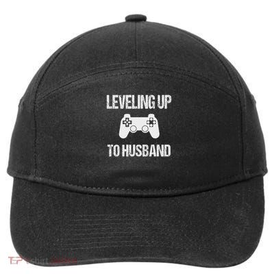 Engagement For Groom Video Game Lovers 7-Panel Snapback Hat