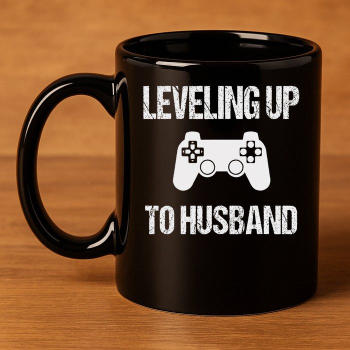 Engagement For Groom Video Game Lovers 11oz C Handle Ceramic Mug